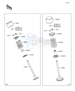 NINJA ZX-10R ABS ZX1000SGF XX (EU ME A(FRICA) drawing Valve(s)