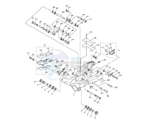 V-MAX 1700 drawing REAR ARM