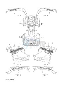 YFM700FWAD YFM70GPSG GRIZZLY 700 EPS SPECIAL EDITION (B313) drawing GRAPHICS