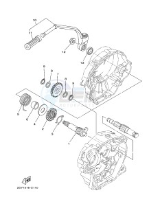 YBR125ESD (51P3) drawing STARTER