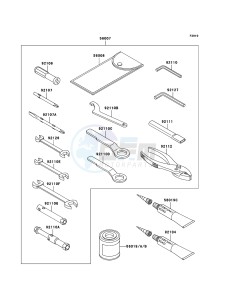 Z750S ZR750-K1H FR GB XX (EU ME A(FRICA) drawing Owner's Tools