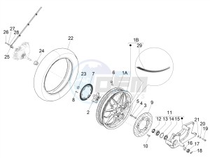 Medley 125 4T ie ABS E4 (EMEA) drawing Rear wheel