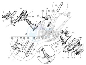 Beverly 300 RST 4T 4V ie E3 drawing Side cover - Spoiler