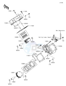 BRUTE FORCE 750 4x4i EPS KVF750GJF EU drawing Cylinder/Piston(s)