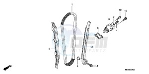 CRF450RC drawing CAM CHAIN/TENSIONER