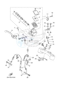 MTM690 XSR700 (B34A B34A B34A B34A B34A) drawing FRONT MASTER CYLINDER