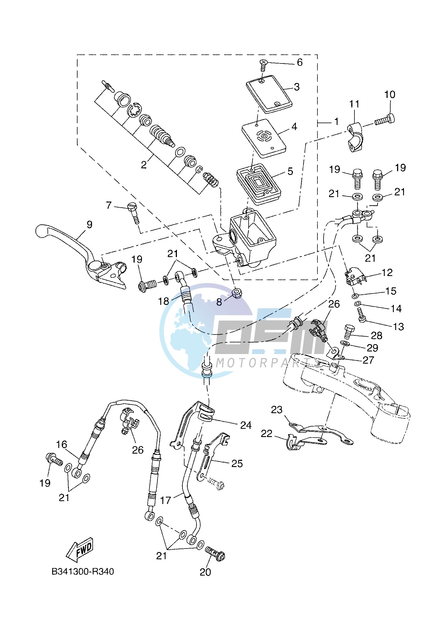 FRONT MASTER CYLINDER