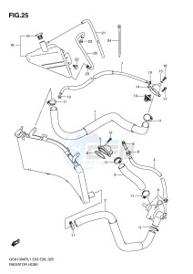 GSX1300R (E3-E28) Hayabusa drawing RADIATOR HOSE