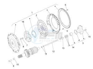 California 1400 Custom ABS 1380 drawing Clutch