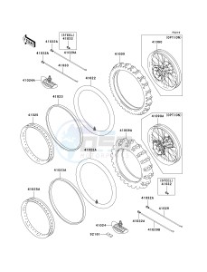 KX 250 M (M1) drawing WHEELS_TIRES