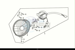 FIDDLE II 50 (AF05W5-NL) (E5) (M1) drawing HEAD LIGHT