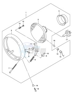 GZ250 (P34) drawing HEADLAMP