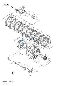 GSR750 (E21) drawing CLUTCH