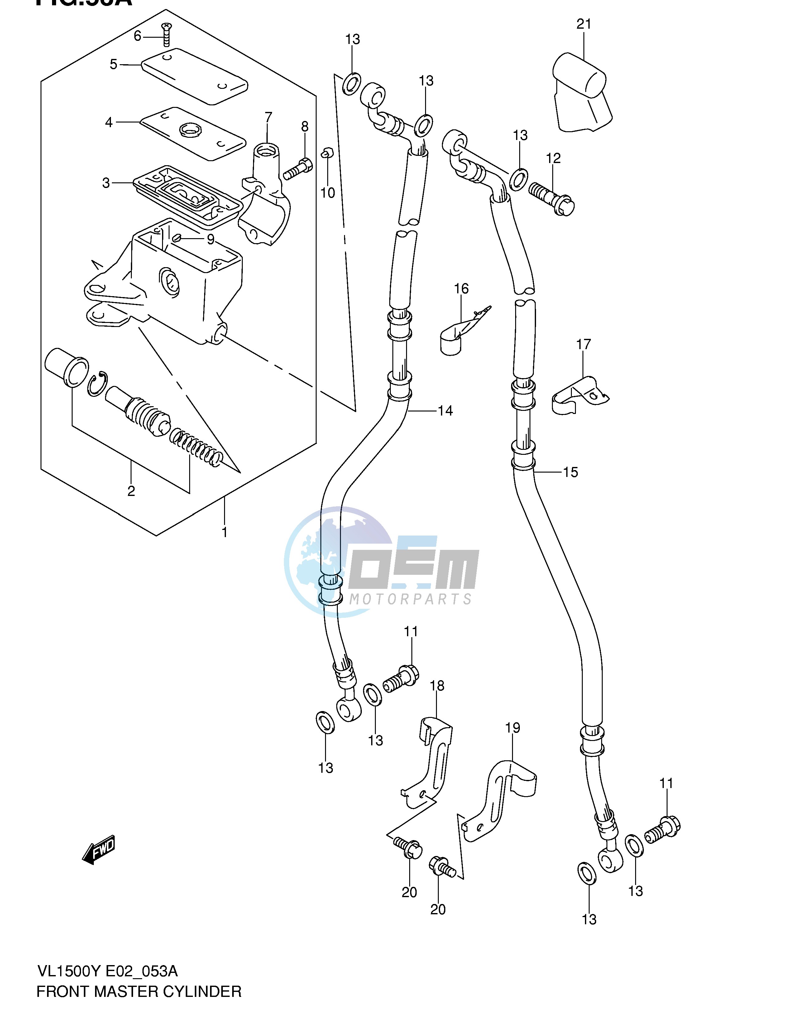 FRONT MASTER CYLINDER (MODEL K2 K3 K4)