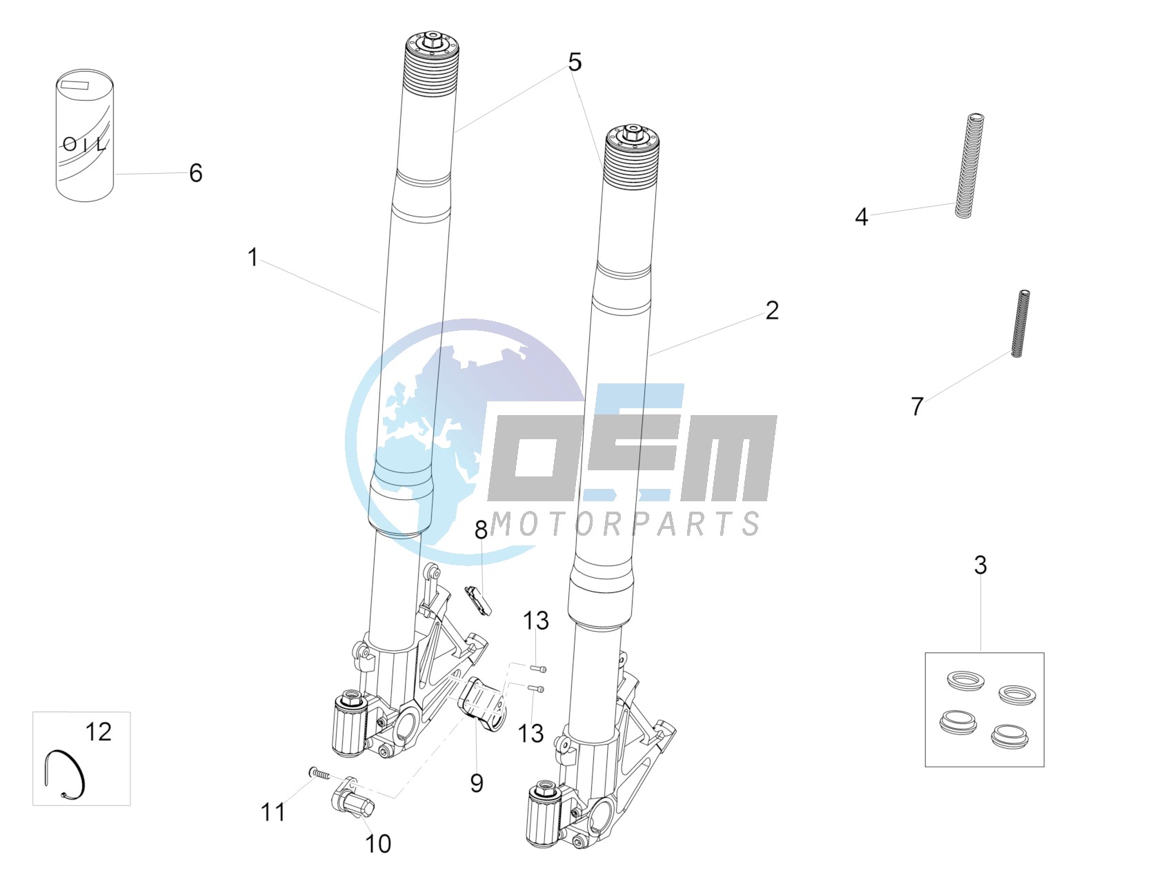 Front fork Ohlins