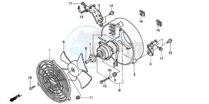 TRX400FW FOURTRAX FOREMAN drawing COOLING FAN