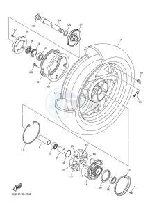 VMX17 VMAX17 1700 (2CEL) drawing REAR WHEEL