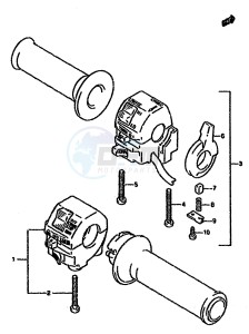 GSX750F (K-T) drawing HANDLE SWITCH