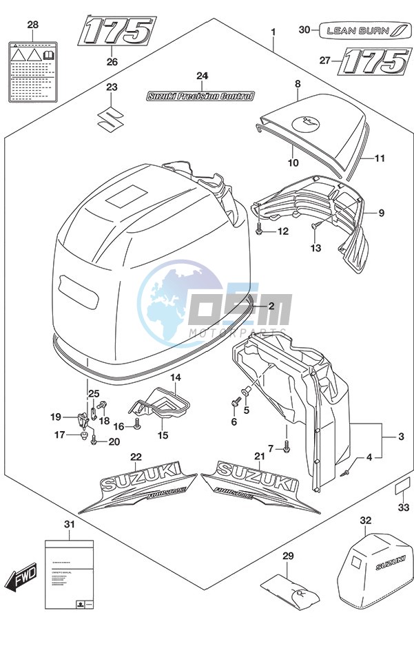 Engine Cover (White) (Model: TG/ZG)