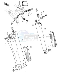 KZ 1300 A (A1-A3) drawing SHOCK ABSORBERS -- KZ1300-A3- -