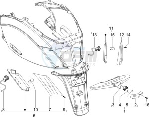 Zip 50 4T drawing Tail light - Turn signal lamps