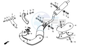 NSR125R drawing EXHAUST MUFFLER