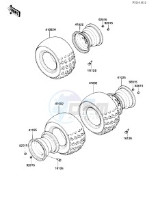 KLT 200 C [KLT200] (C2) | DIFFIRENTIAL AXLE [KLT200] drawing WHEELS_TIRES -- 84 KLT200-C2- -