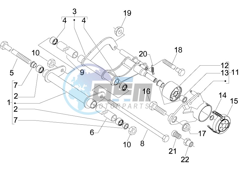 Swinging arm