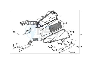 FIDDLE III 50 45KMH (L8) EU EURO4 drawing AIR FILTER