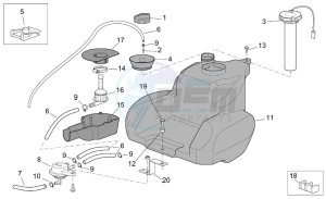 Scarabeo 50 4T E2 drawing Tank