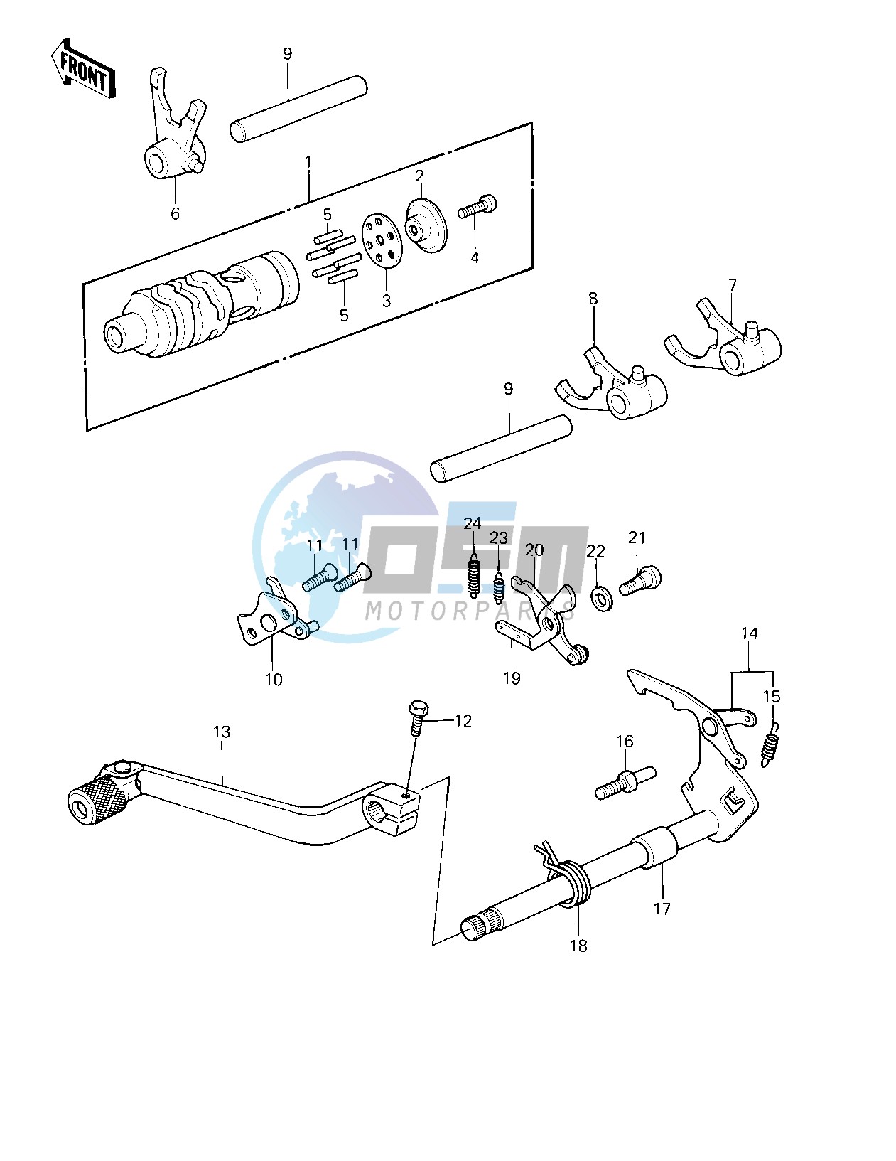 GEAR CHANGE MECHANISM -- 80 A1- -