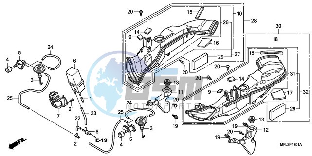 AIR INTAKE DUCT/SOLENOID VALVE