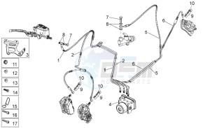 Stelvio 1200 - NTX - ABS 1200 drawing ABS Brake system 2010