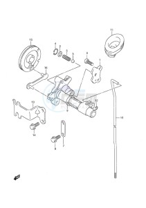 DF 9.9A drawing Clutch Rod Non-Remote Control