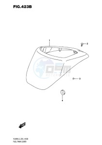 VL800 INTRUDER EU drawing FUEL TANK COVER