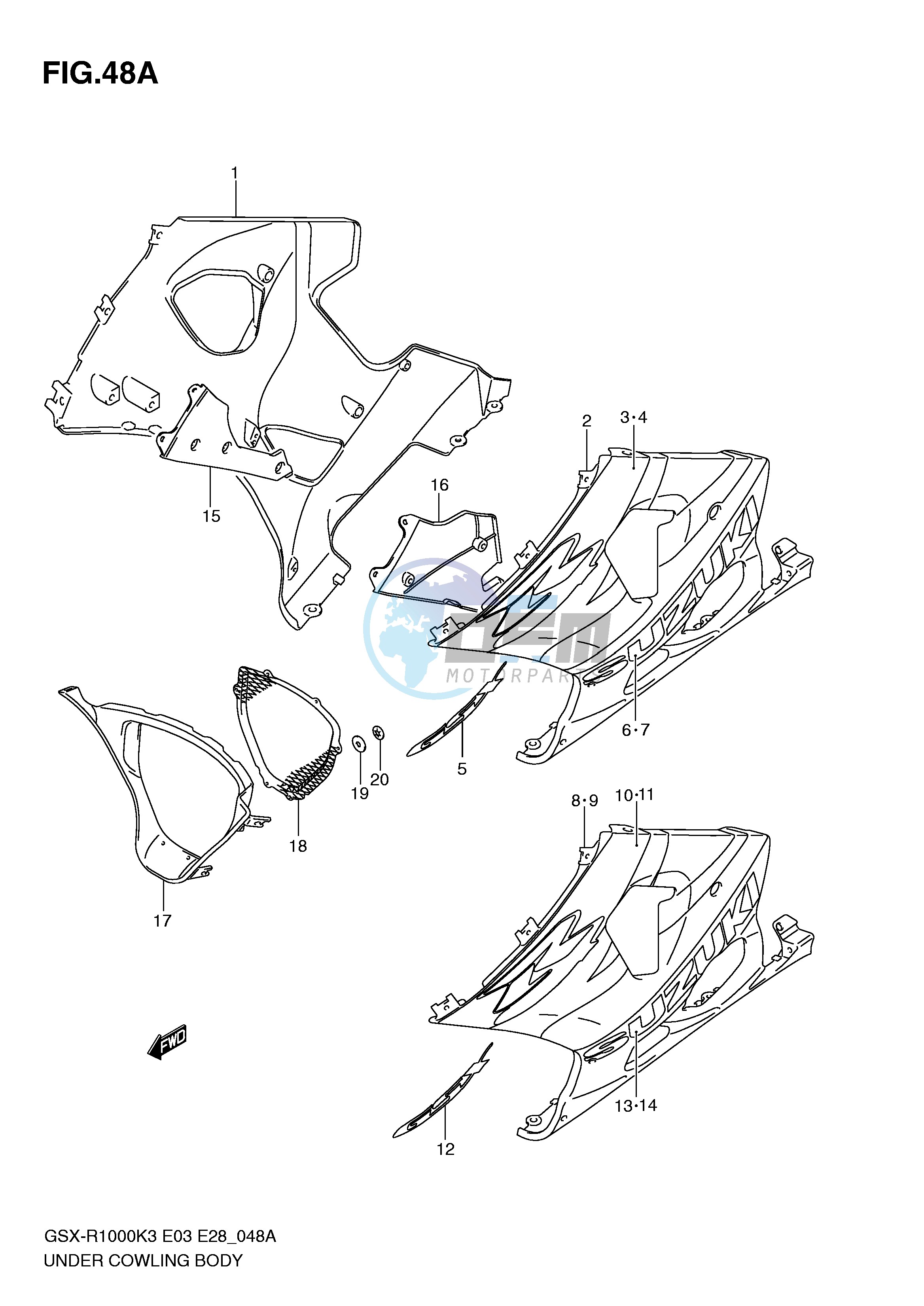 UNDER COWLING (GSX-R1000K4)