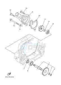 YZ85LW (1SNA 1SNC 1SPA 1SPC) drawing WATER PUMP