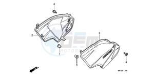 CB600FA3A F / ABS CMF ST drawing SIDE COVER