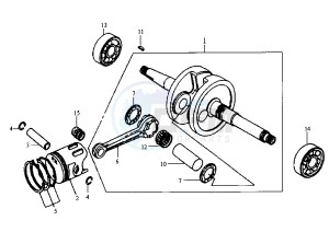 JET - 100 cc drawing CRANKSHAFT