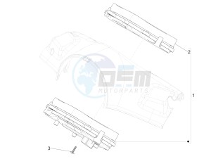 Primavera 50 4T-4V (NAFTA) drawing Meter combination - Cruscotto