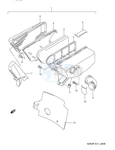 AD50 (E41) drawing AIR CLEANER (MODEL L E41 MODEL K E6 E.NO.211605~)