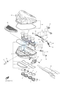 YZF-R1M 998 R2 (2KS7) drawing INTAKE