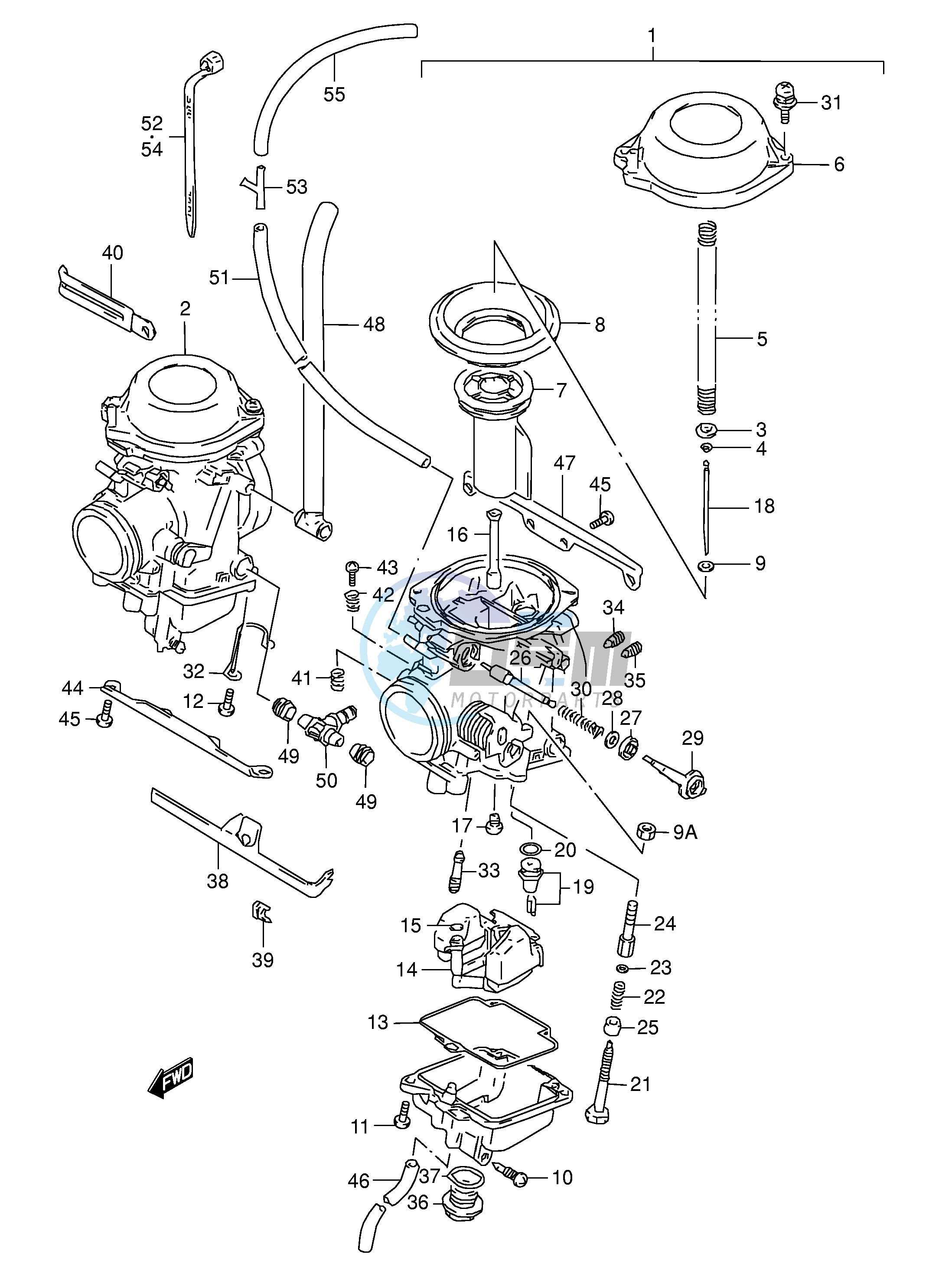 CARBURETOR (MODEL M N)