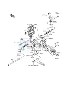 NINJA H2R ZX1000PFF EU drawing Swingarm