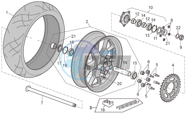 Rear wheel Factory