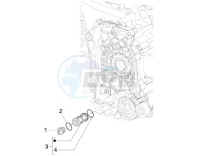 SPRINT 50 4T 4V NOABS E2 (NAFTA) drawing Flywheel magneto cover - Oil filter