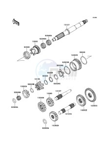 BRUTE FORCE 750 4x4i EPS KVF750HEF EU drawing Transmission