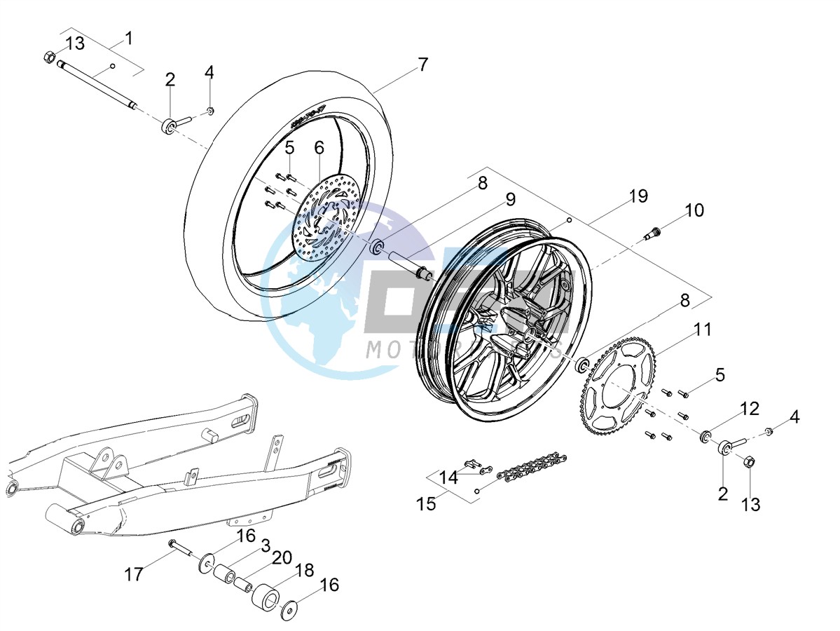 Rear wheel