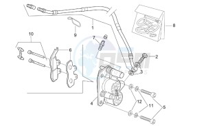 RX 50 drawing Front brake caliper