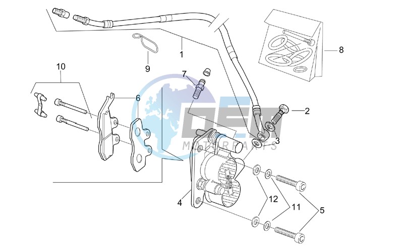 Front brake caliper